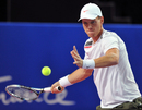 Tomas Berdych focuses intently
