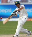 Younis Khan lashes to the leg side