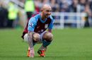 Stephen Ireland grimaces with pain