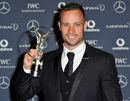 Oscar Pistorius with his Laureus award