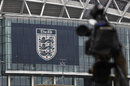 A camera focuses on Wembley Stadium