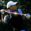 Tiger Woods smacks a drive