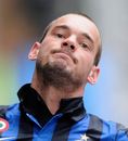 Wesley Sneijder grimaces