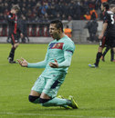 Alexis Sanchez celebrates his goal