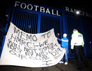 Rangers fans protest outside Ibrox