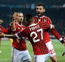 Kevin-Prince Boateng celebrates scoring the first goal