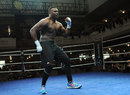Dereck Chisora plays to the crowd 