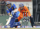Tillakaratne Dilshan shapes up to play his favourite scoop shot