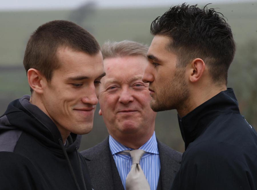 Tommy Karpency and Nathan Cleverly square off