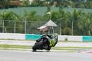Cal Crutchlow rounds a bend on the second day of MotoGP testing in Malaysia