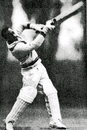 Andy Ganteaume batting on the 1957 England tour