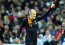 Arjen Robben celebrates a goal