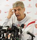 Arsene Wenger holds a press conference