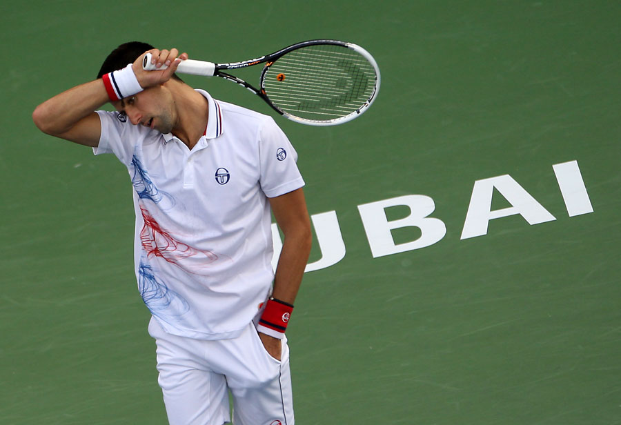 Novak Djokovic contemplates defeat