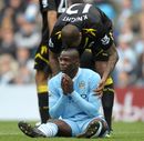 Mario Balotelli appeals in vain for a penalty