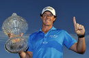 Rory McIlroy shows off his new trophy