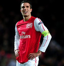 Robin van Persie looks on in disappointment