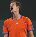 Andy Murray yells in frustration