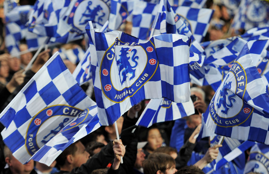 Chelsea fans show their support