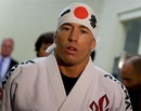 Georges St-Pierre walks out for his fight with Thiago Alves