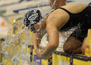 Amelia Dahlitz splashes water ahead of the 50 Metre breaststroke