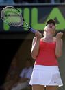 Maria Sharapova celebrates her win
