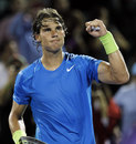 Rafael Nadal celebrates his win