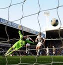 Ben Foster dives in vain as Hatem Ben Arfa scores Newcastle's second