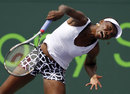 Venus Williams powers down a serve
