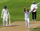 Vernon Philander celebrates a wicket
