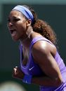 Serena Williams shows her elation