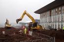 St George's Park in Burton during the buliding work