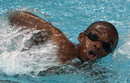 Eric Moussambani swims in the Sydney Olympics