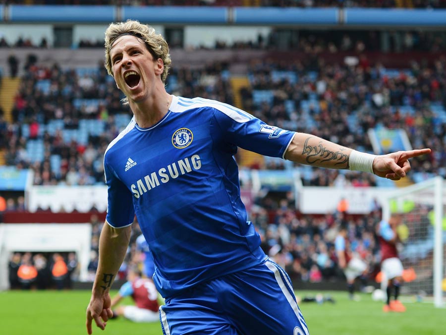 Fernando Torres is delighted after finally scoring a Premier League goal