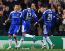 Chelsea celebrate Frank Lampard's goal