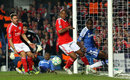Ramires sees his chance hit the post