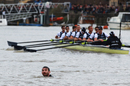 A swimmer in the Thames halted the Boat Race