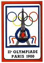 A poster promoting the Paris Olympics