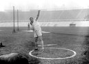 Dennis Horgan took the silver medal in the shot put