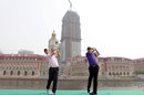 Paul Casey and Ian Poulter tee-off