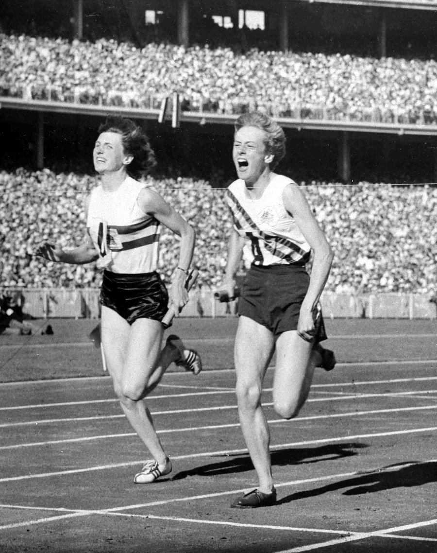 Betty Cuthbert became the golden girl of the Games by winning three golds