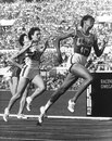 USA's Wilma Rudolph took gold from Britain's Dorothy Hyman in the 200m. She also won gold in the 100m and 4x100m relay
