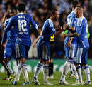 Chelsea players celebrate their win