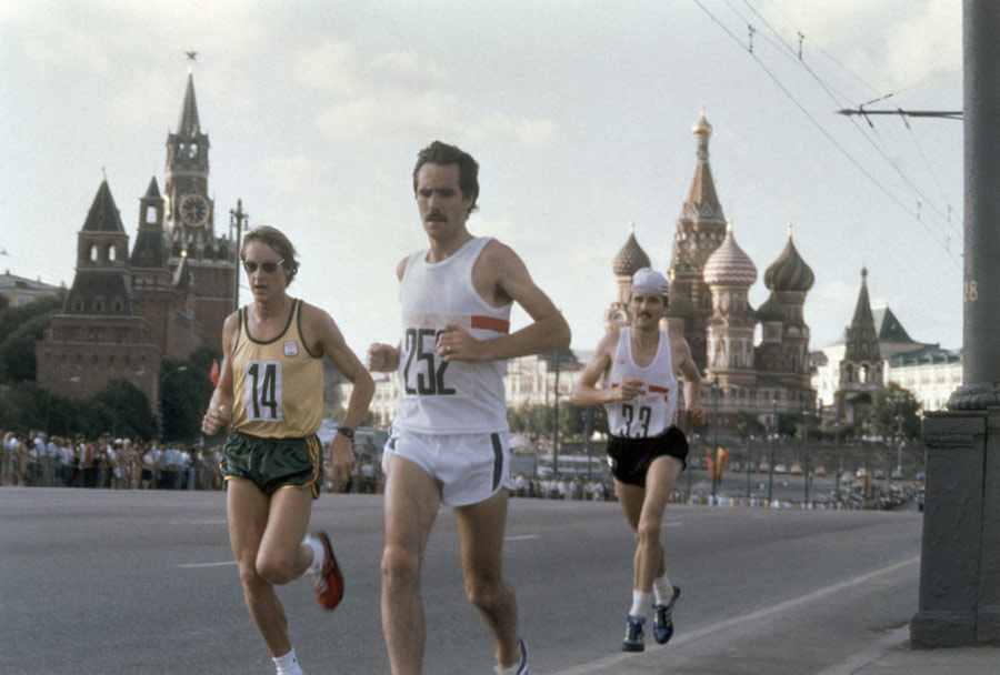 Red Square and the Kremlin was the impressive backdrop to the marathon