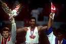 Lennox Lewis, who later won the heavyweight world title as a Briton, represented Canada in his run to gold. A certain Riddick Bowe took the silver