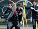 Jose Enrique leads the way in Liverpool training