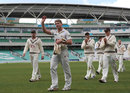 Stuart Meaker walks off to applause after his six-wicket haul