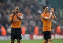 Karl Henry and Stephen Ward show their dejection