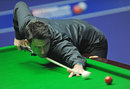 Ronnie O'Sullivan lines up a crack at a red
