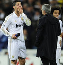 Cristiano Ronaldo speaks with Jose Mourinho